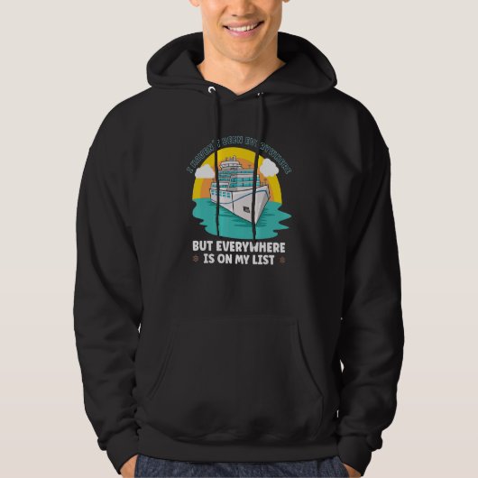 Vacation Boating Boat Captain Cruise Ship Cruising Hoodie (Voorkant)