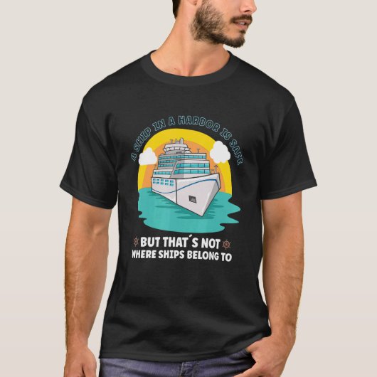 Vacation Boating Boat Captain Cruise Ship Cruising T-shirt (Voorkant)