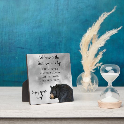 Vacation Cabin Beer Lodge Home WIFI-informatie Fotoplaat (Insitu)