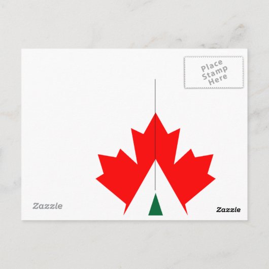 Vacation Camp Briefkaart Canada Maple Leaf Tent PC (Achterkant)