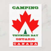 Vacation Camp Briefkaart Canada Maple Leaf Tent PC (Voorkant)