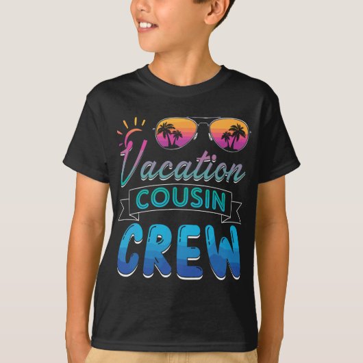 Vacation Cousin Crew Beach Cruise Sunbril Famil T-shirt (Voorkant)