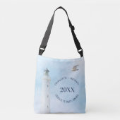 Vacation cruise names year vuurtoren crossbody tas (Voorkant)