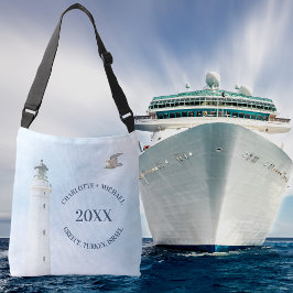 Vacation cruise names year vuurtoren crossbody tas