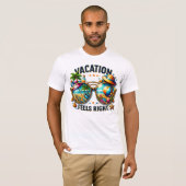 Vacation Feels Right Bella Canvas T-Shirt USA (Voorkant volledig)