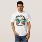 Vacation Feels Right Men’s Value T-Shirt USA (Voorkant volledig)