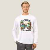 Vacation Feels Right Premium Long Sleeve USA Tri-Blend Shirt (Voorkant)