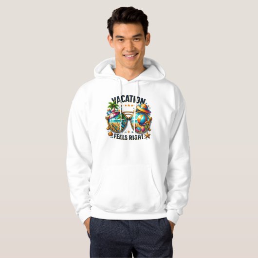 Vacation Feels Right Pullover Hoodie USA (Voorkant volledig)