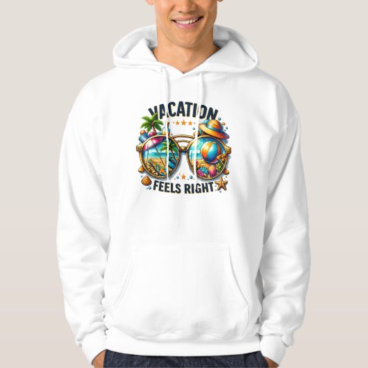 Vacation Feels Right Pullover Hoodie USA (Voorkant)