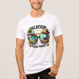 Vacation Feels Right Tri-Blend T-Shirt USA