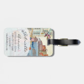 Vacation Girl Travel Paris | BAGAGELABEL (Achterkant horizontaal)