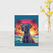 Vacation Hawaii Mom Dad Dane Hawaiian Kaart (Gele Bloem)