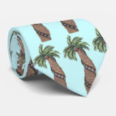 Vacation Holiday Palm Tree met fotofilm Stropdas (Opgerold)