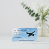 Vacation Holiday Travel Specialist Visitekaartje (Staand voorkant)