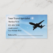 Vacation Holiday Travel Specialist Visitekaartje (Voorkant)