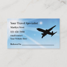 Vacation Holiday Travel Specialist Visitekaartje