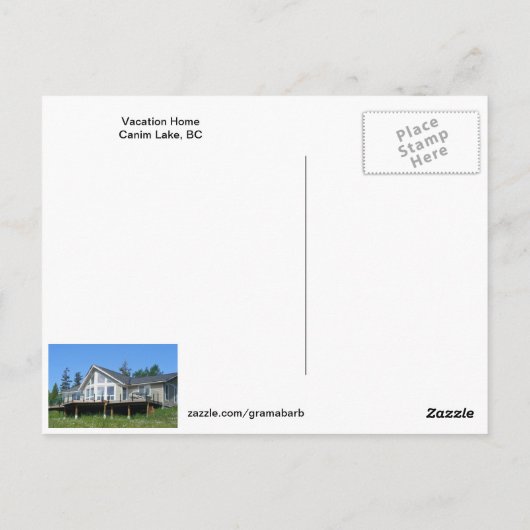 Vacation Home Briefkaart (Achterkant)