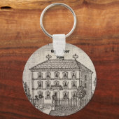 Vacation Home Guest Welcome Schets House Sleutelhanger (Voorkant)