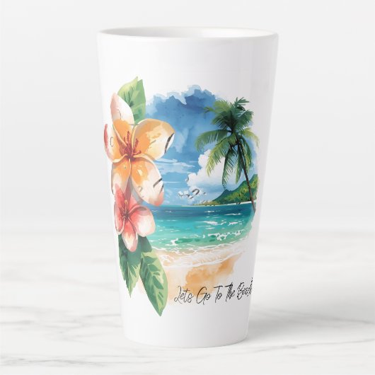 Vacation, Lets Go To The Beach Latte Mok (Voorkant)