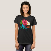 Vacation Mexico Tropical Hibiscus Flowers T-shirt (Voorkant volledig)