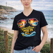 Vacation Mode On Feels Like Beach Paradise V Neck T-shirt