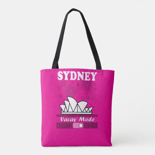Vacation mode tote bag (Achterkant)