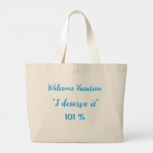 Vacation Mode Tote Bag – Fun Beach Vibes Digital A (Achterkant)