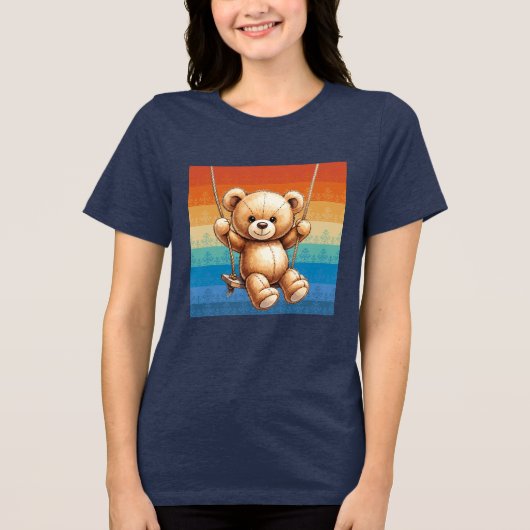 vacation mode Tri-Blend shirt (Voorkant)