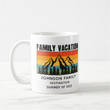 Vacation Mountains van de aangepaste familie die d