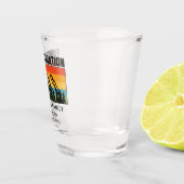 Vacation Mountains van de aangepaste familie die d Shot Glas (Rechts)