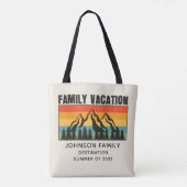 Vacation Mountains van de aangepaste familie die d Tote Bag (Achterkant)