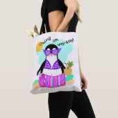 Vacation Penguin CANVAS TAS (Dichtbij)