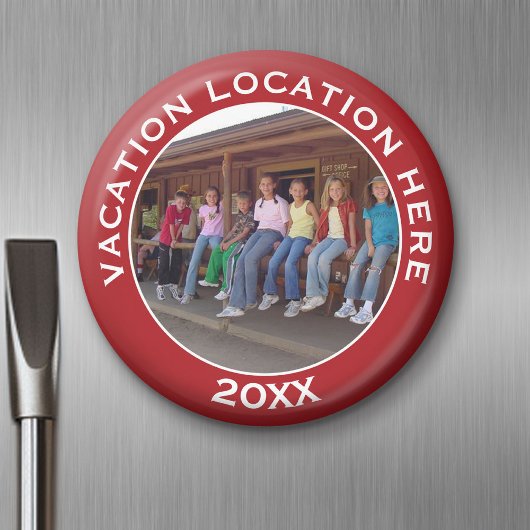Vacation Photo Souvenir for Family Reunion & More Magneet
