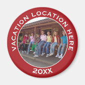 Vacation Photo Souvenir for Family Reunion & More Magneet (Voorkant)