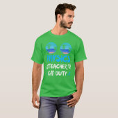 Vacation physics teacher off duty physics teacher  t-shirt (Voorkant volledig)