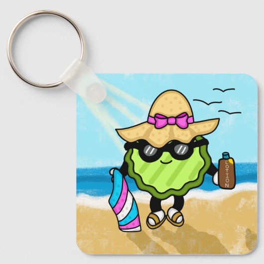 Vacation Pickle | Vakantiepickle Sleutelhanger (Voorkant)