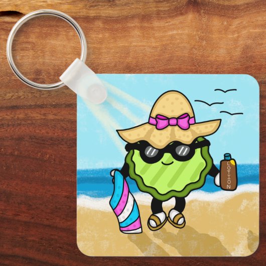 Vacation Pickle | Vakantiepickle Sleutelhanger (Voorkant)