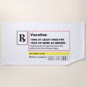 "Vacation Prescription"-keukenhanddoek Strandlaken (Voorkant)