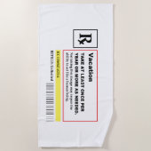 "Vacation Prescription"-keukenhanddoek Strandlaken (Voorkant)