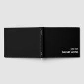 Vacation Rental Black Minimalist Modern Airbnb Gastenboek (Volledig)