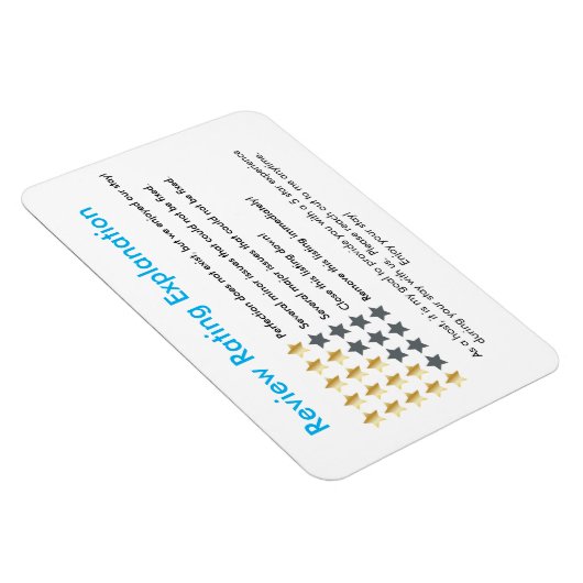 Vacation Rental Five Star Magnet Magneet (Rechterzijde)