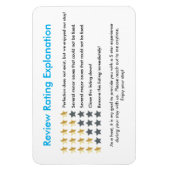 Vacation Rental Five Star Magnet Magneet (Verticaal)