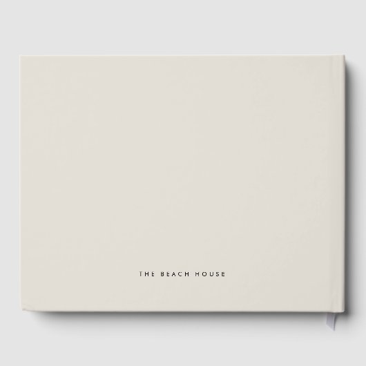 Vacation Rental Guest Comments Beach House Neutral Gastenboek (Achterkant)