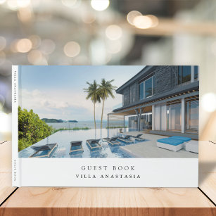 Vacation Rental Guest Feedback Elegant White Photo Gastenboek