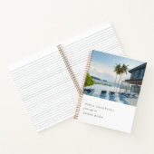 Vacation Rental Guest Feedback Elegant White Photo Notitieboek (Binnen)