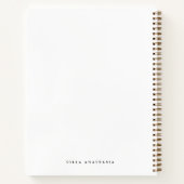 Vacation Rental Guest Feedback Elegant White Photo Notitieboek (Achterkant)