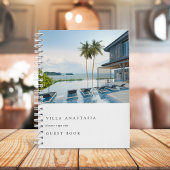 Vacation Rental Guest Feedback Elegant White Photo Notitieboek