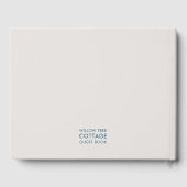 Vacation Rental Guest Feedback Simple Stone & Blue Gastenboek (Achterkant)