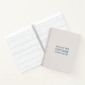 Vacation Rental Guest Feedback Simple Stone & Blue Notitieboek (Binnen)