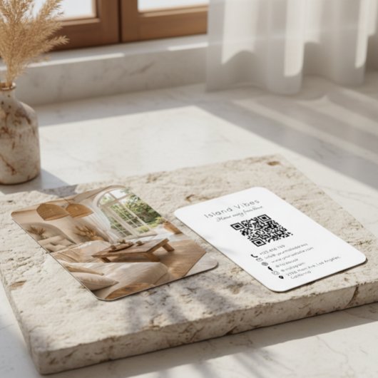 Vacation Rental Guest House Photo QR Code Visitekaartje